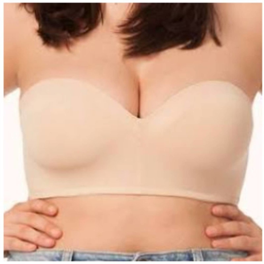 NWT LIVELY The No Wire Strapless Bra Toasted Almond 38DD